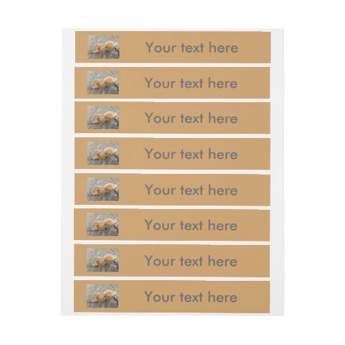 Toadstools on a Tree Trunk Customizable Labels
