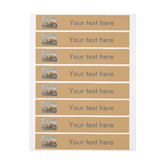 Toadstools on a Tree Trunk Customizable Labels (Sheet)
