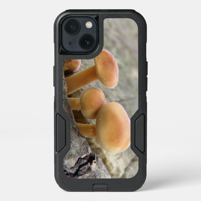 Toadstools on a Tree Trunk Phone Case (Back)