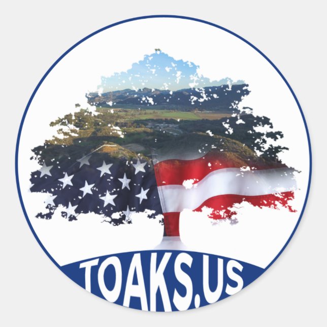 TOaks.us Logo Bumper Sticker (Front)