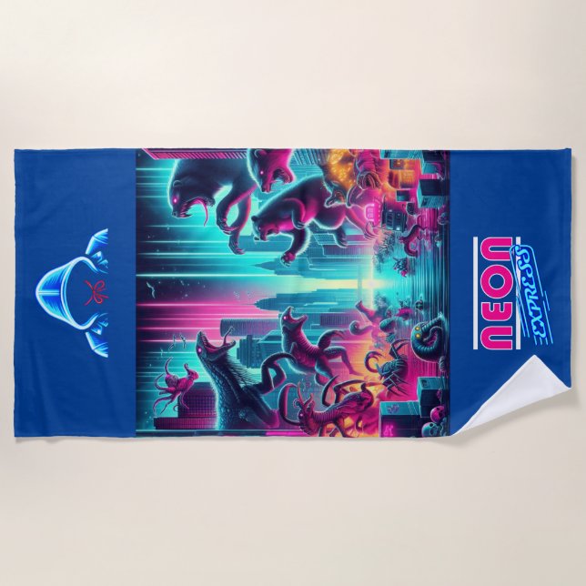 Toalla De Playa Desing 009 Beach Towel (Front)