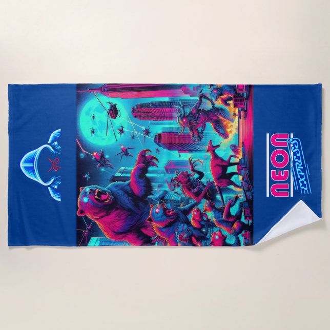 Toalla De Playa Desing 010 Beach Towel (Front)