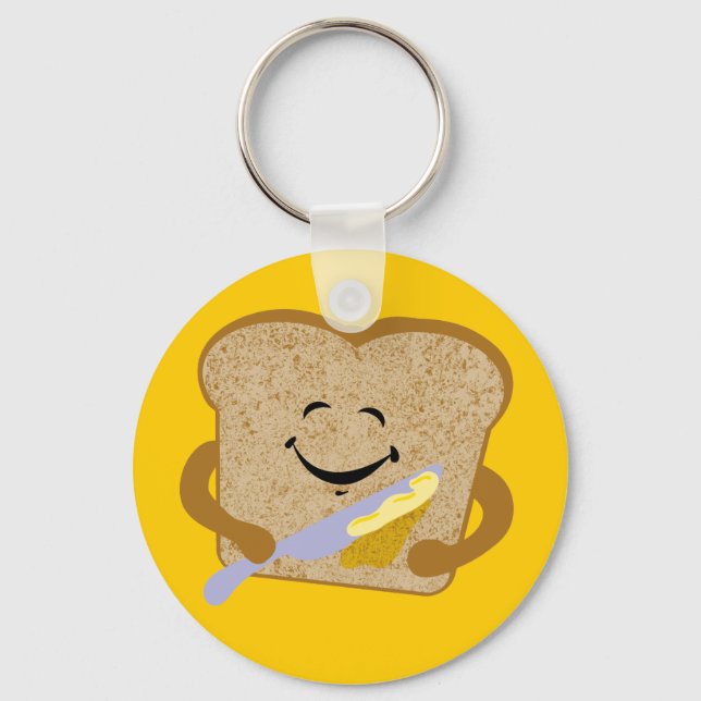 Toast And Butter Keychain (Front)