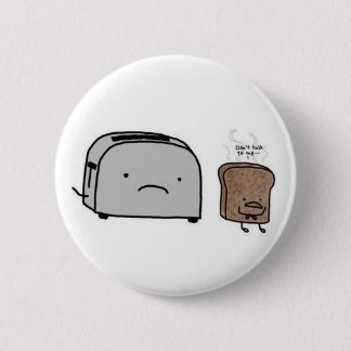 toast and toster pinback button
