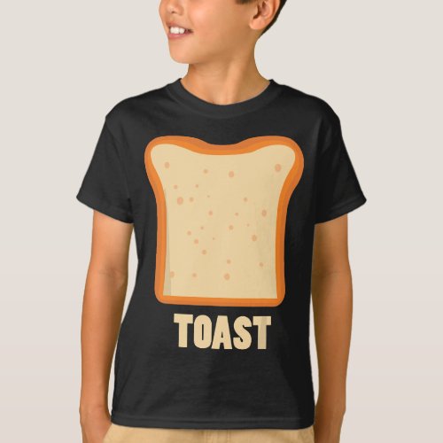 Toast Bread Breakfast Costume Cute Easy Food Hallo T_Shirt