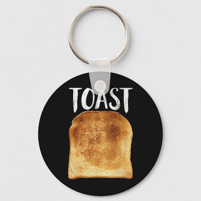 Toast Costume Halloween Funny Bread Lover Christma Keychain (Front)