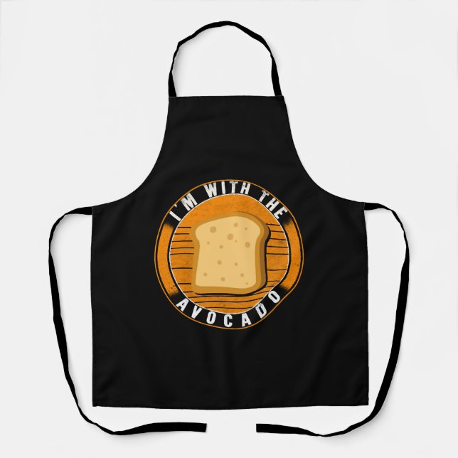 Toast Halloween Costume Shirt, I'm with the Apron (Front)