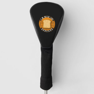 Toast Halloween Costume Shirt, I'm with the Golf Head Cover