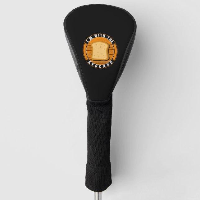 Toast Halloween Costume Shirt, I'm with the Golf Head Cover (Front)