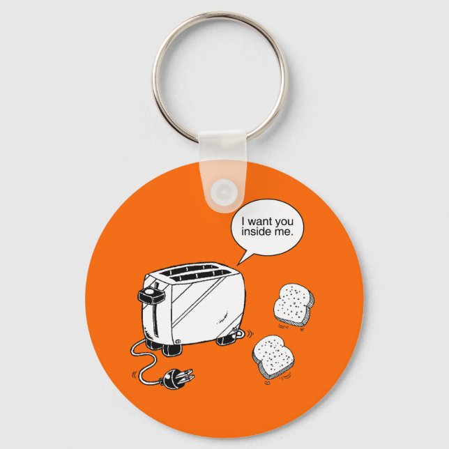 TOAST INSIDE ME KEYCHAIN (Front)