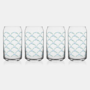 Toast on the Coast Coquette Bow Trellis Cheers   Can Glass