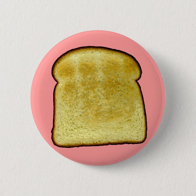 Toast Pinback Button (Front)