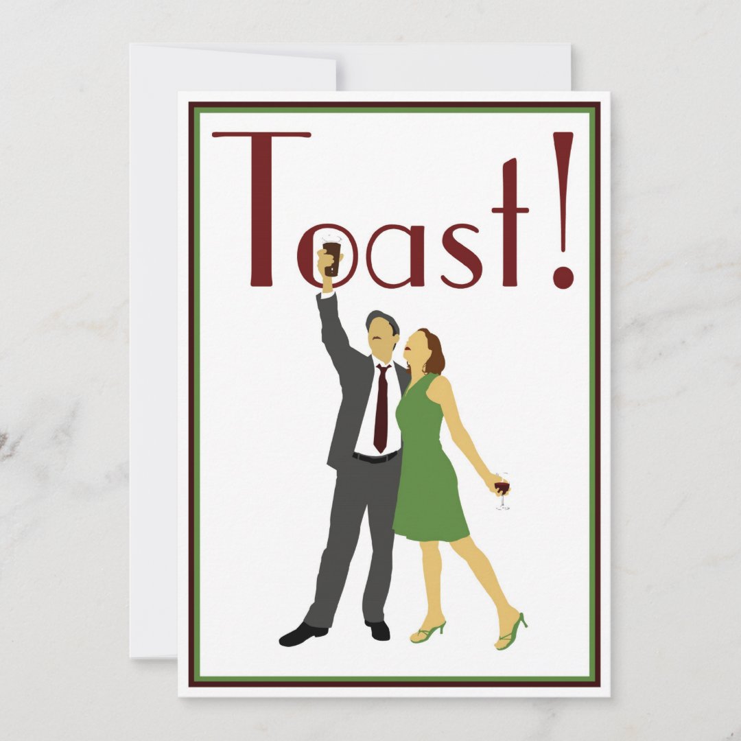 Toast! Rehearsal Dinner / Party Invitation Zazzle
