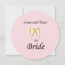 Toast the Bride Bachelorette Party Invitation