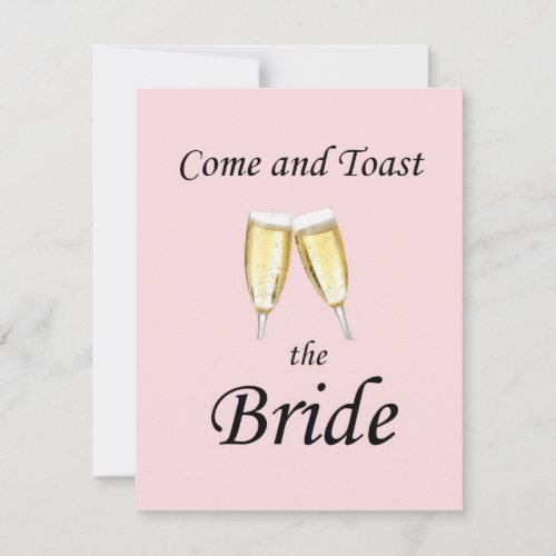 Toast the Bride Bachelorette Party Invitation