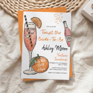 Toast the Bride Bridal Brunch Bridal Shower Invitation