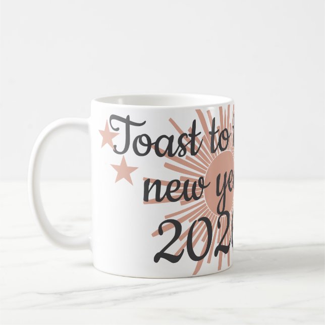 Toast the New Year  Coffee Mug (Left)