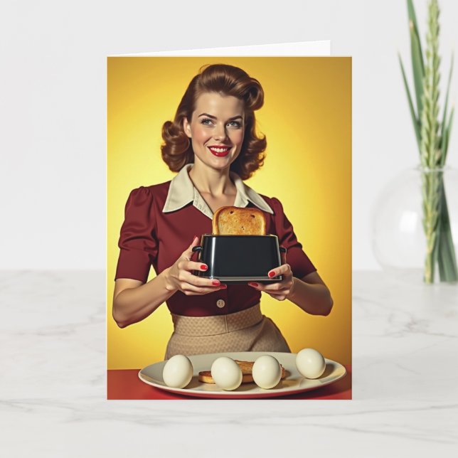 Toast To A Happy Day Card (Front)