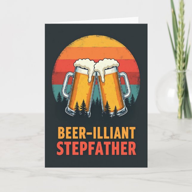 Toast To Father Illustration Card (Front)