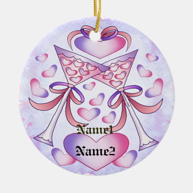 Toast To Love  ornament (Front)