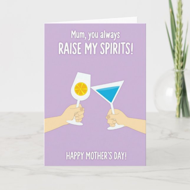 Toast To Mum Mothers Day Card (Front)