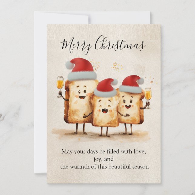 Toast to the Holidays Holiday Card (Front)