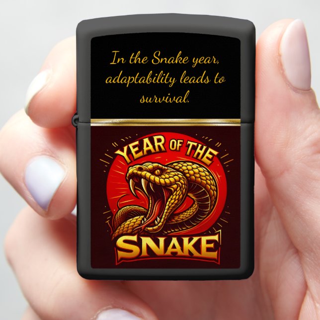 Toast to the year of the snake! 2025 zippo lighter (In Hand)