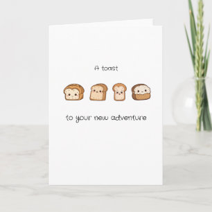 'Toast To Your New Adventure' Warm Wishes  Card