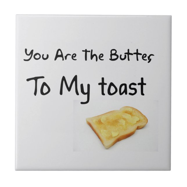 Toasted Bread Love Ceramic Tile (Front)