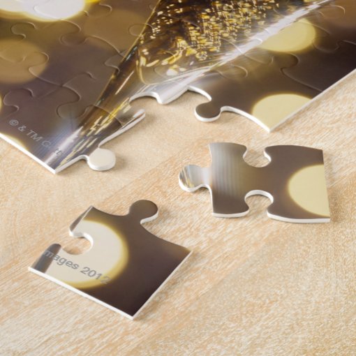 Toasted champagne flute, closeup jigsaw puzzle Zazzle