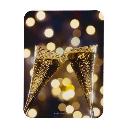Toasted champagne flute close_up magnet