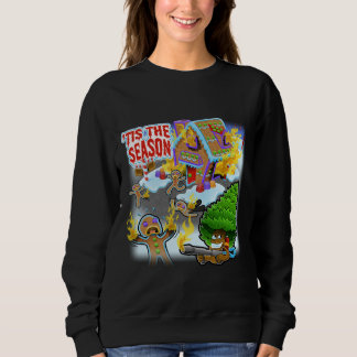 Toasted Gingerbread Man Holiday Humor Sweatshirt