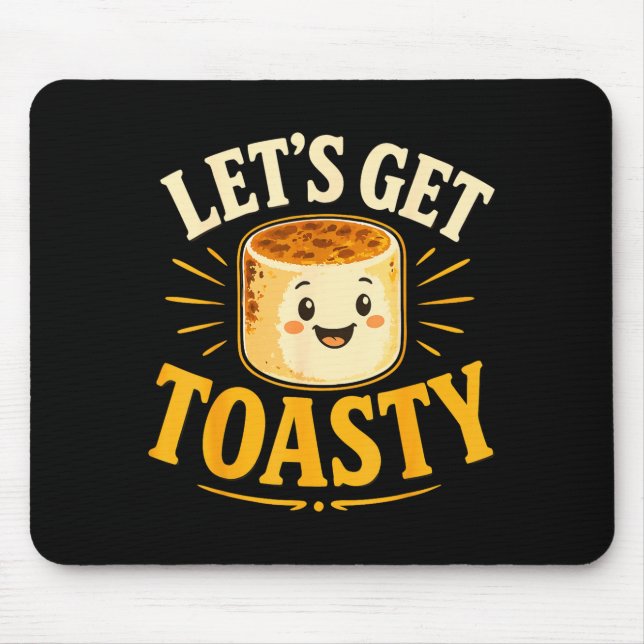 Toasted marshmallow campfire  mouse pad (Front)
