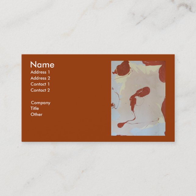 Toasted Marshmallow Drip Business Card (Front)