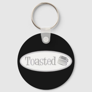 TOASTED Retro Toaster - Light Grey Keychain
