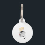 Toaster Pet ID Tag<br><div class="desc">This toaster image are perfect for your kitchen towels.</div>