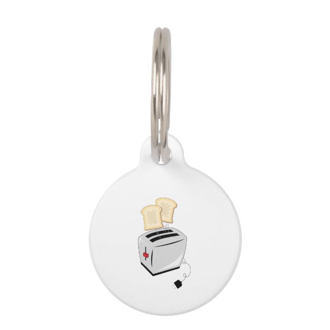 Toaster Pet ID Tag (Front)
