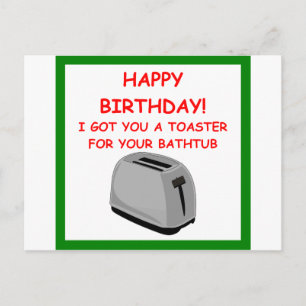 TOASTER POSTCARD