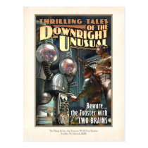 Toaster with TWO BRAINS Postcard