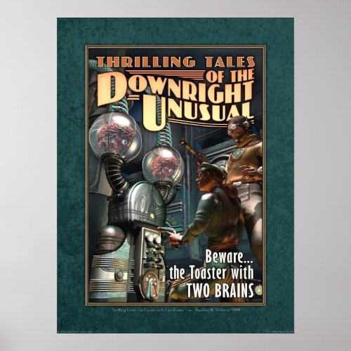 Toaster With TWO BRAINS Poster (18x24