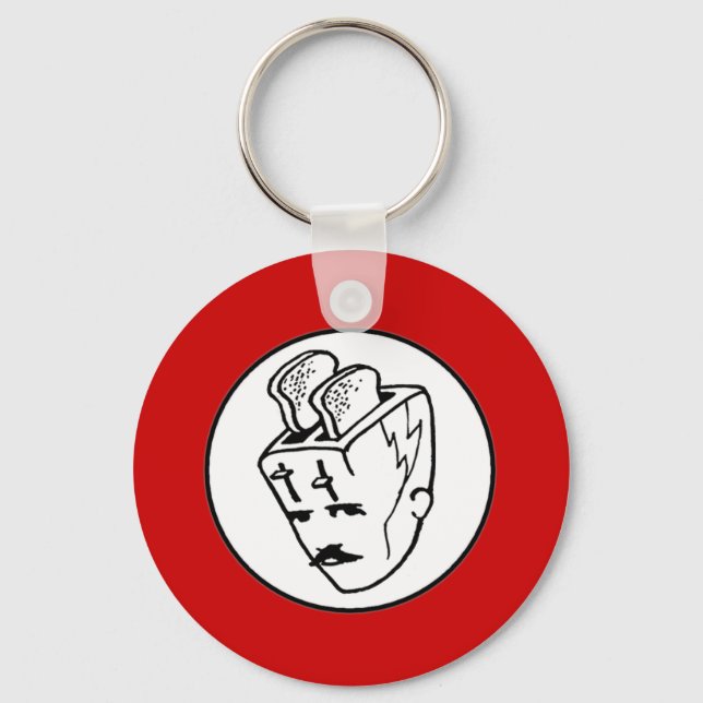 Toasterhead Tesla Keychain (Front)