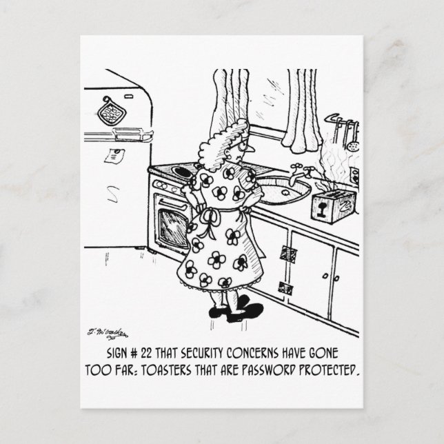 Toaster's Password Postcard (Front)
