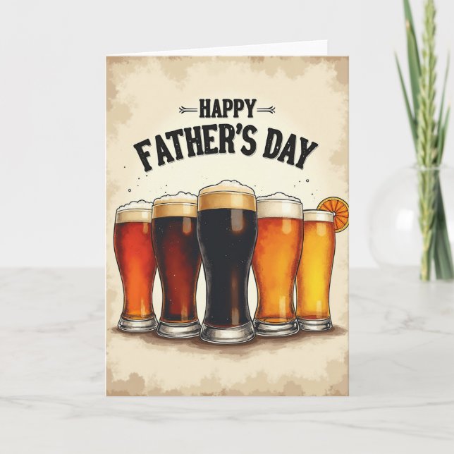Toasting Fathers Day Brew Card (Front)