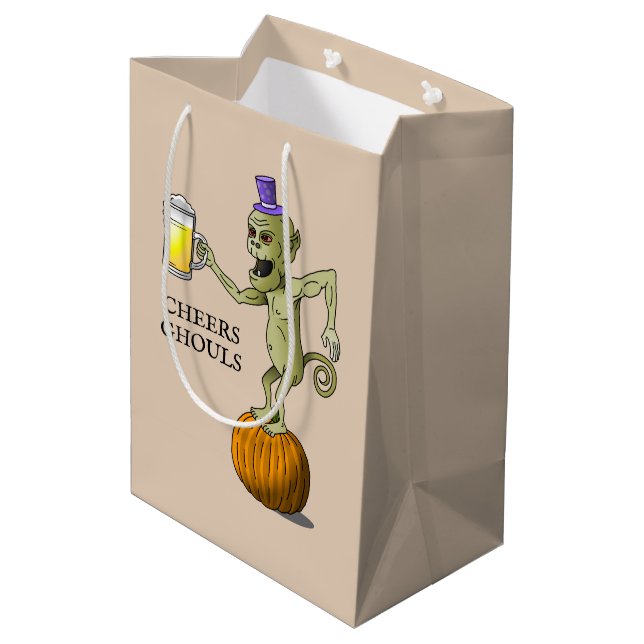 Toasting Party Ghoul Medium Gift Bag (Back Angled)