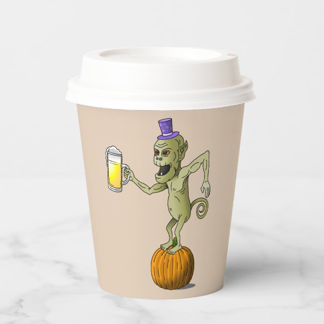 Toasting Party Ghoul Paper Cups (Front)