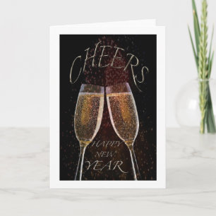 TOASTING THE "NEW YEAR" HOLIDAY CARD