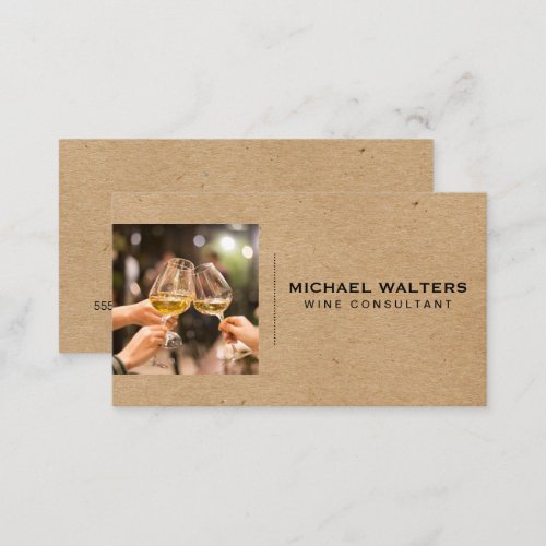 Toasting Wine Glasses Business Card