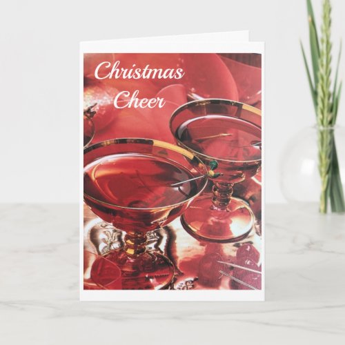 TOASTING YOU AND SENDING CHRISTMAS CHEER CARD