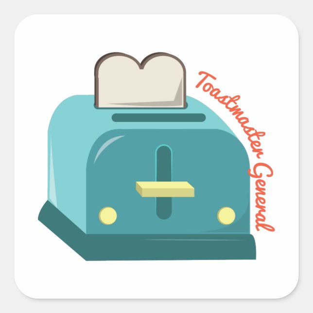 Toastmaster General Square Sticker (Front)