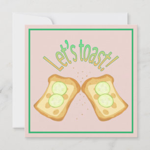 Toasts funny invitation